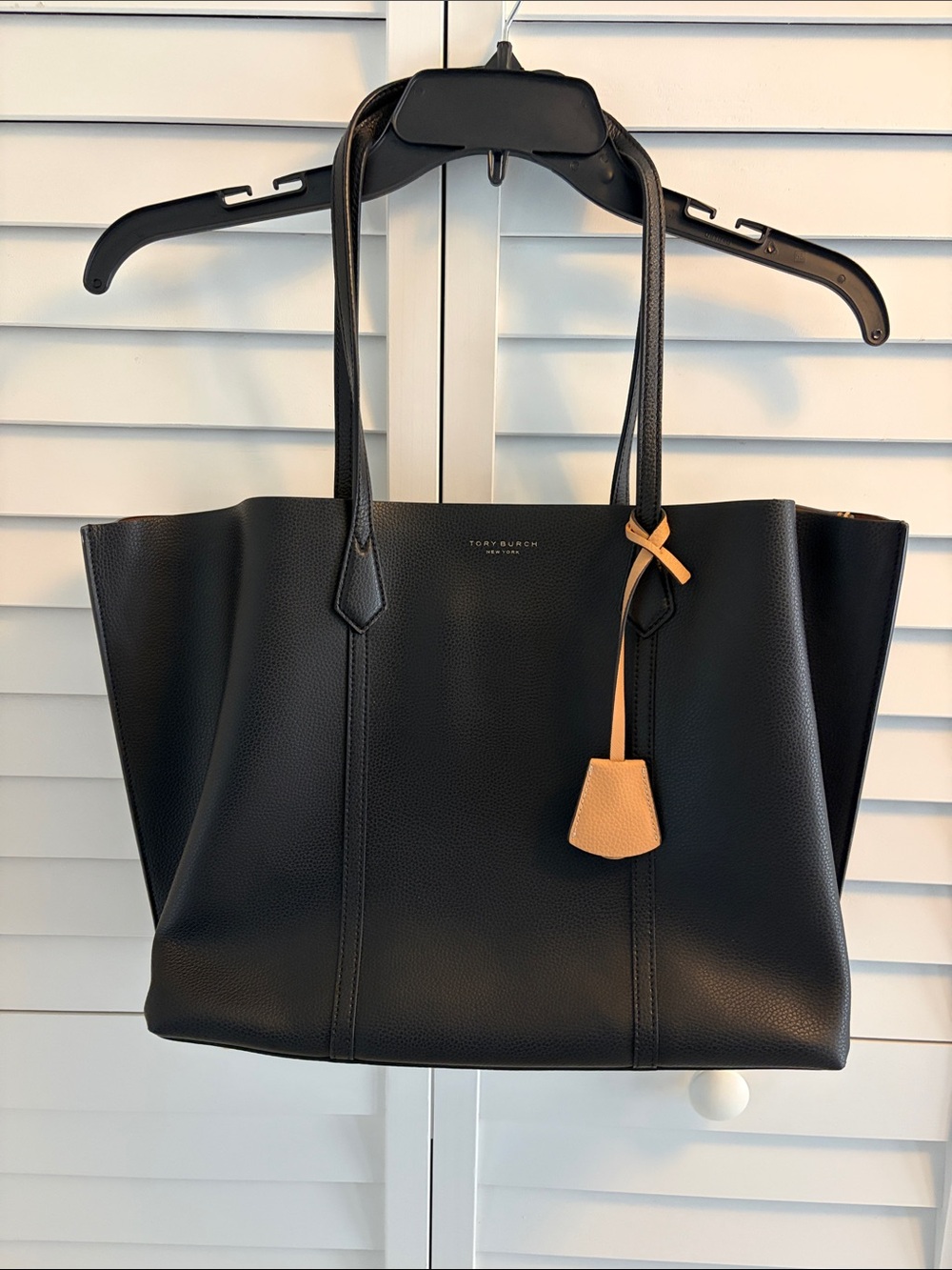 Price Drop! Tory Burch Black Perry Triple Compartment Tote NWT